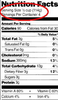 serving-size-nutrional-label